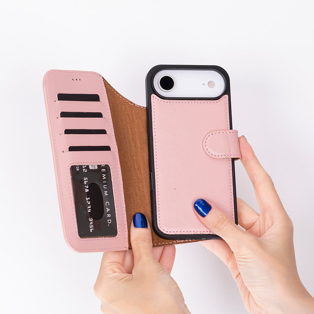 iPhone 17 Air Leather Detachable Wallet Case - Magic Wallet