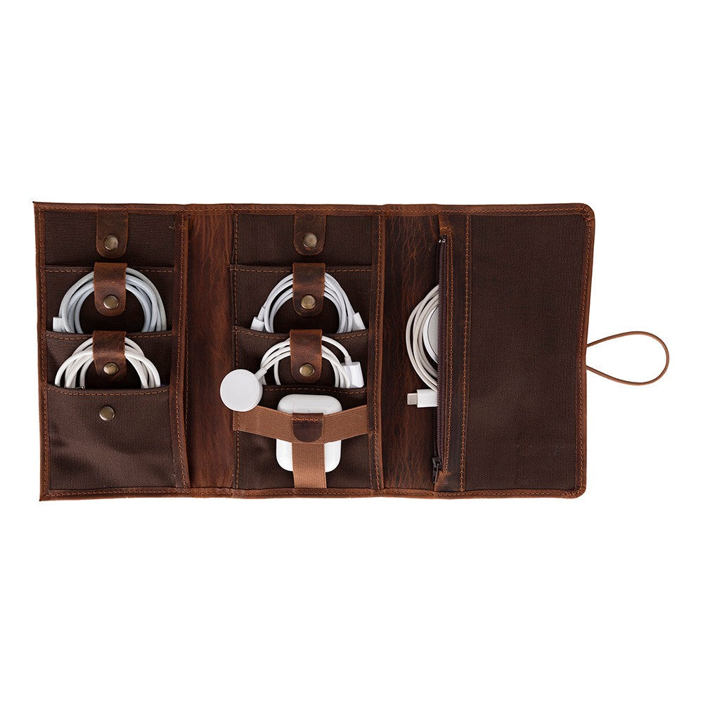 Leather Cable Organizer - Pura