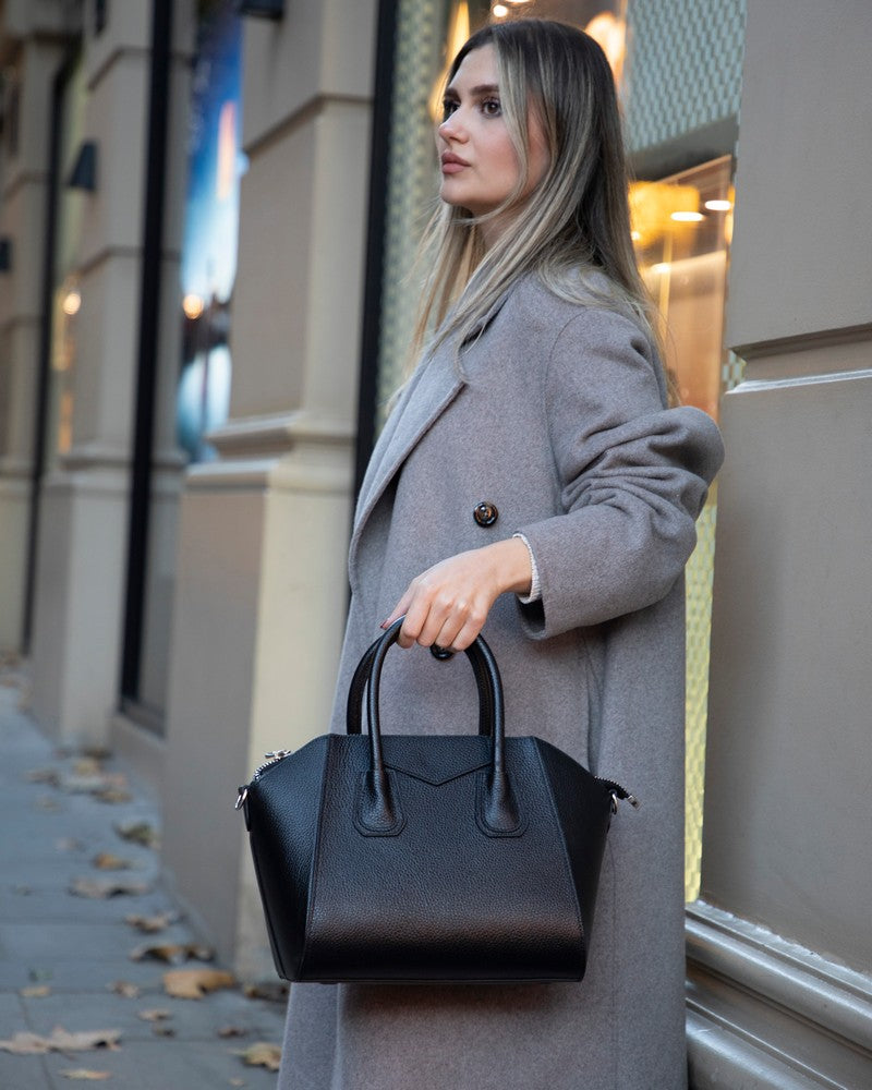 Leather Women's Bag, Medium - Lorenza