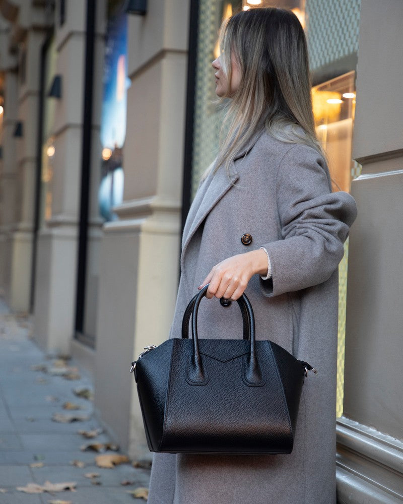 Leather Women's Bag, Medium - Lorenza