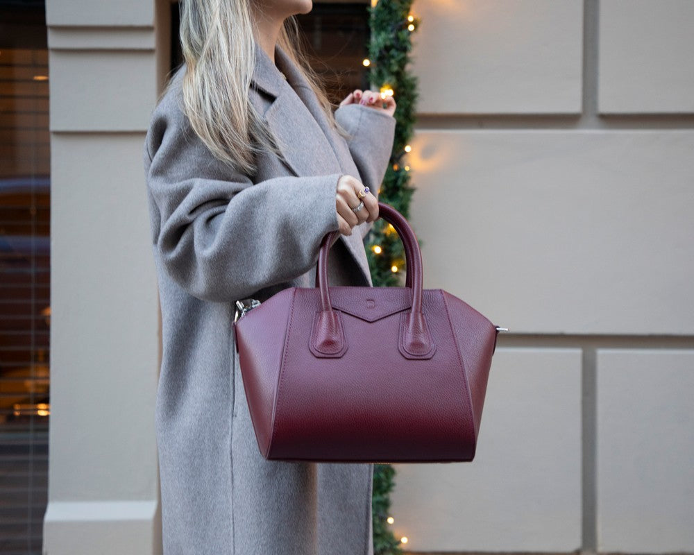 Leather Women's Bag, Medium - Lorenza