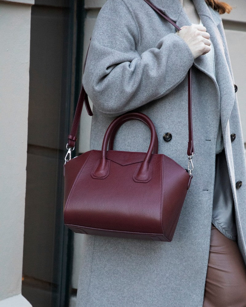 Leather Women's Bag, Medium - Lorenza