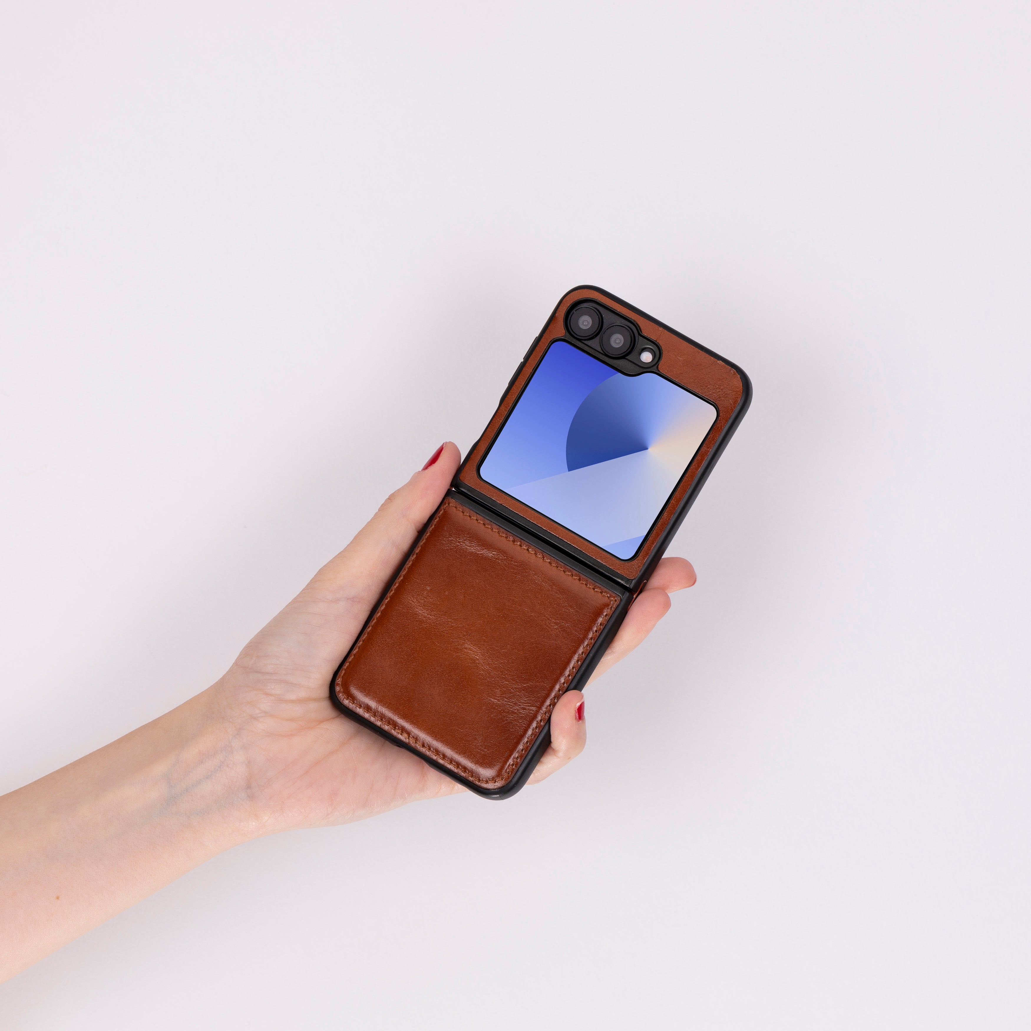 Étui en cuir pour Samsung Z Flip 6 - Housse flexible