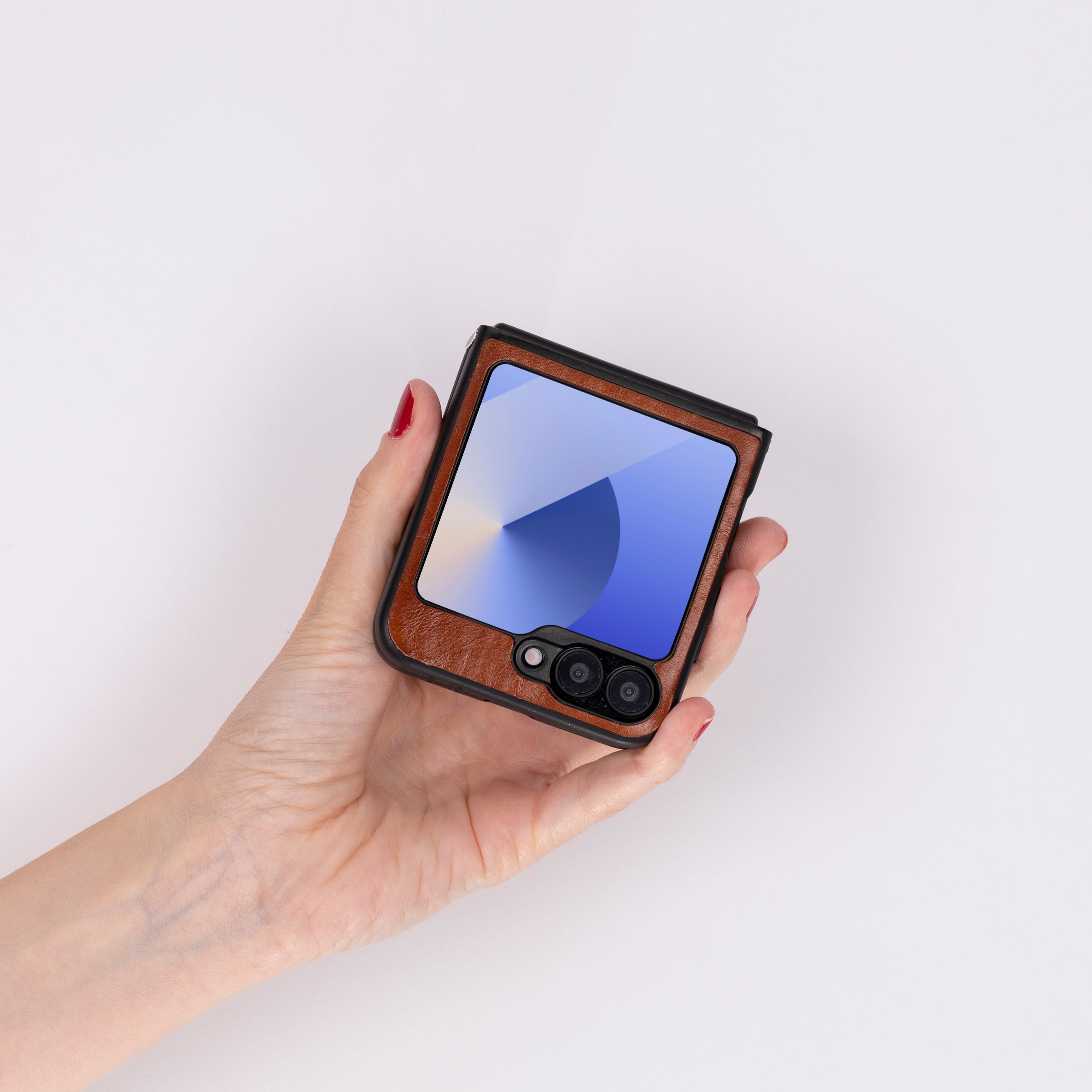 Étui en cuir pour Samsung Z Flip 6 - Housse flexible