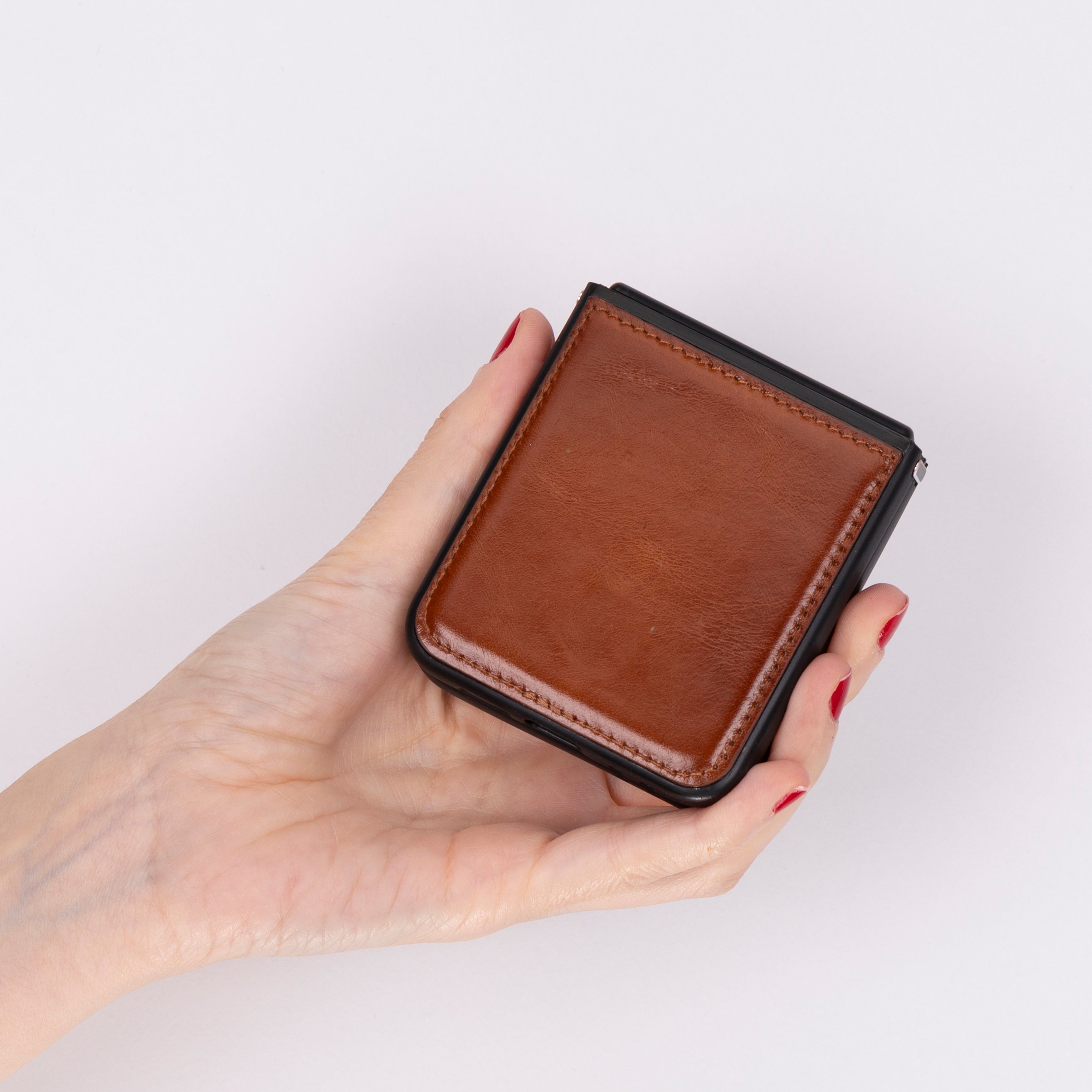 Étui en cuir pour Samsung Z Flip 6 - Housse flexible