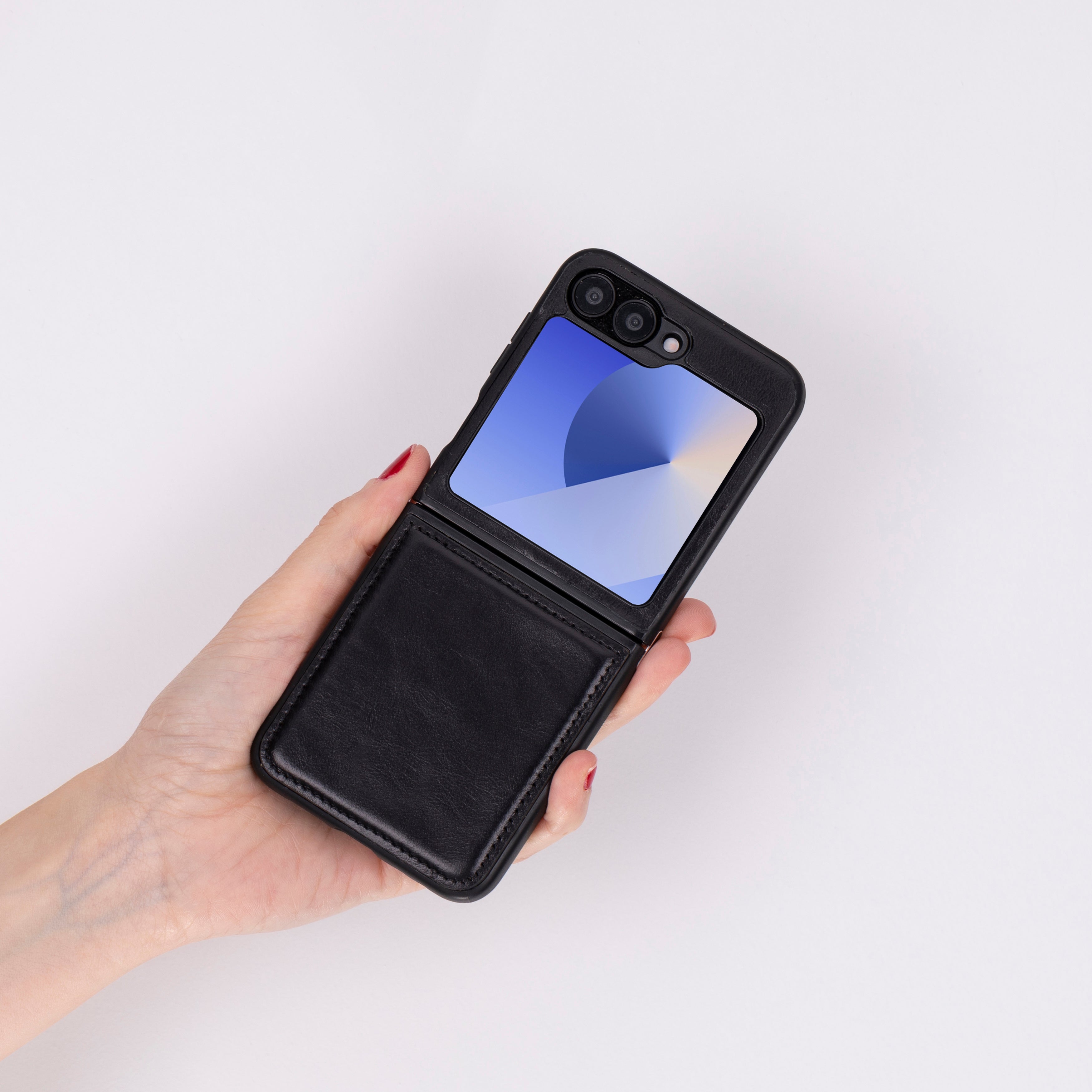 Étui en cuir pour Samsung Z Flip 6 - Housse flexible