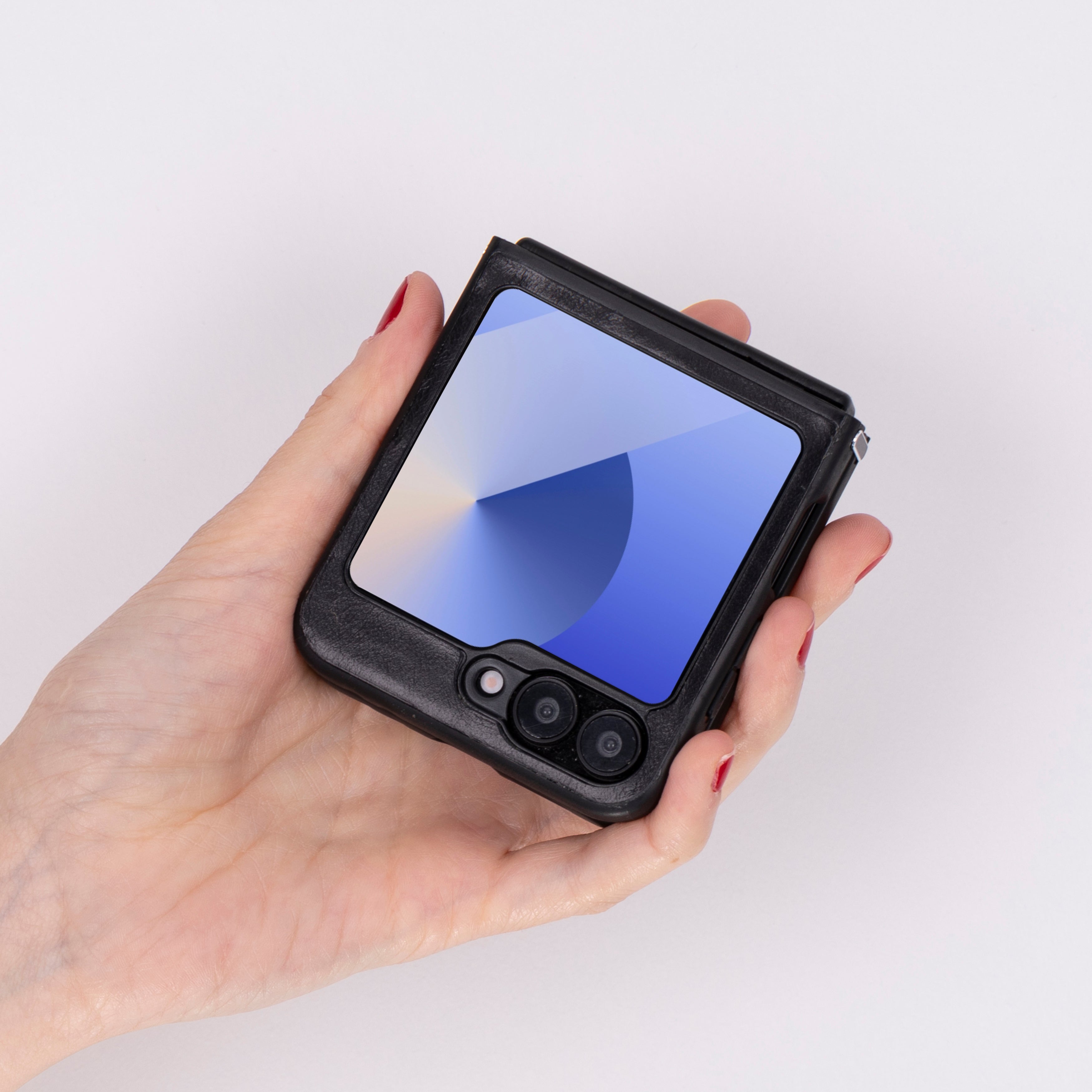 Étui en cuir pour Samsung Z Flip 6 - Housse flexible