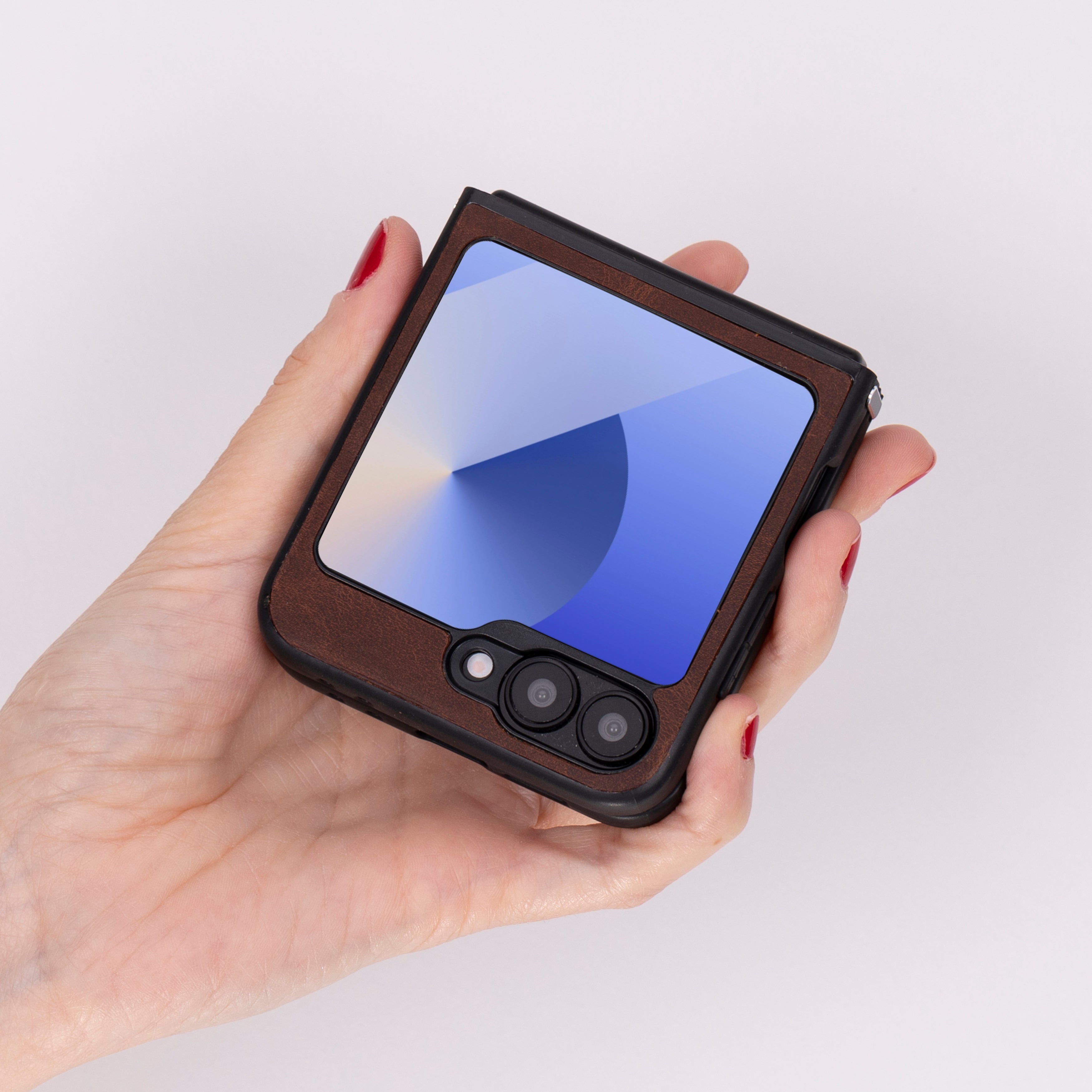 Étui en cuir pour Samsung Z Flip 6 - Housse flexible