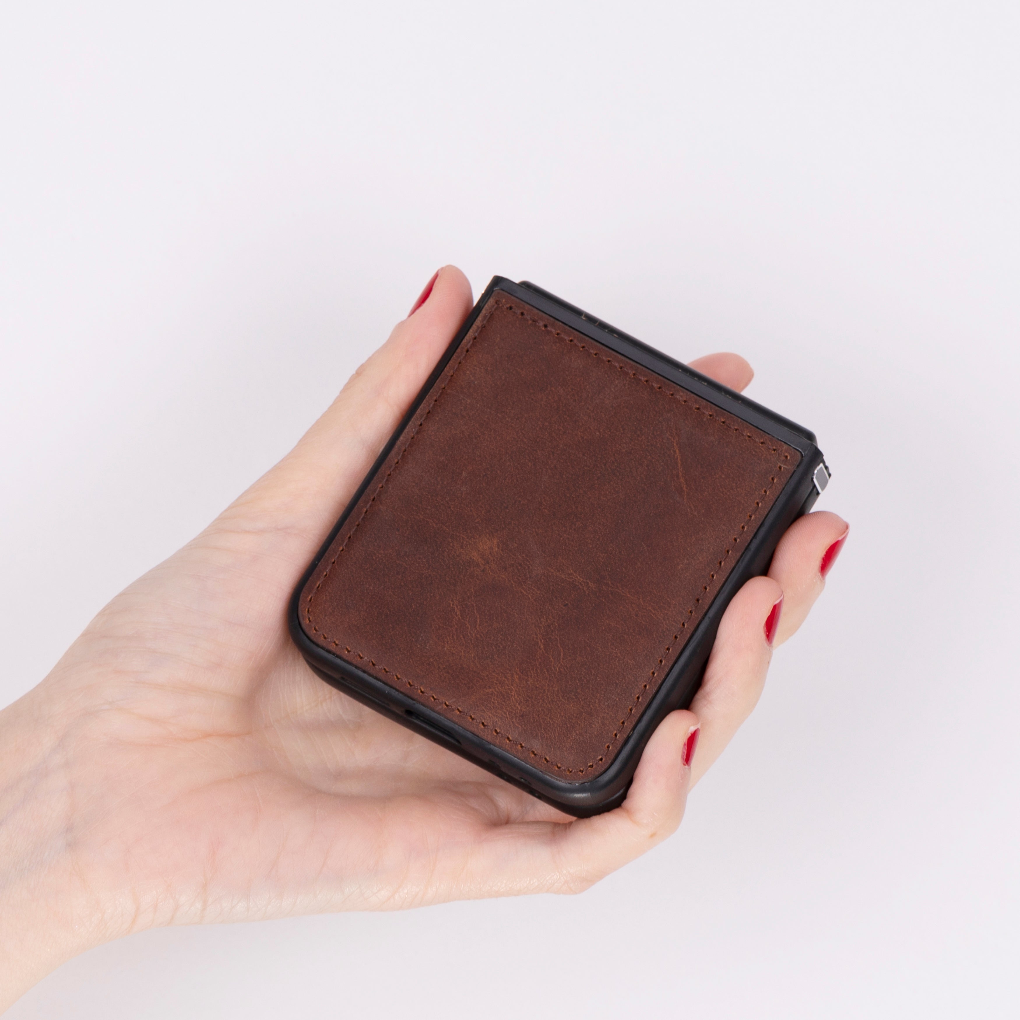 Étui en cuir pour Samsung Z Flip 6 - Housse flexible