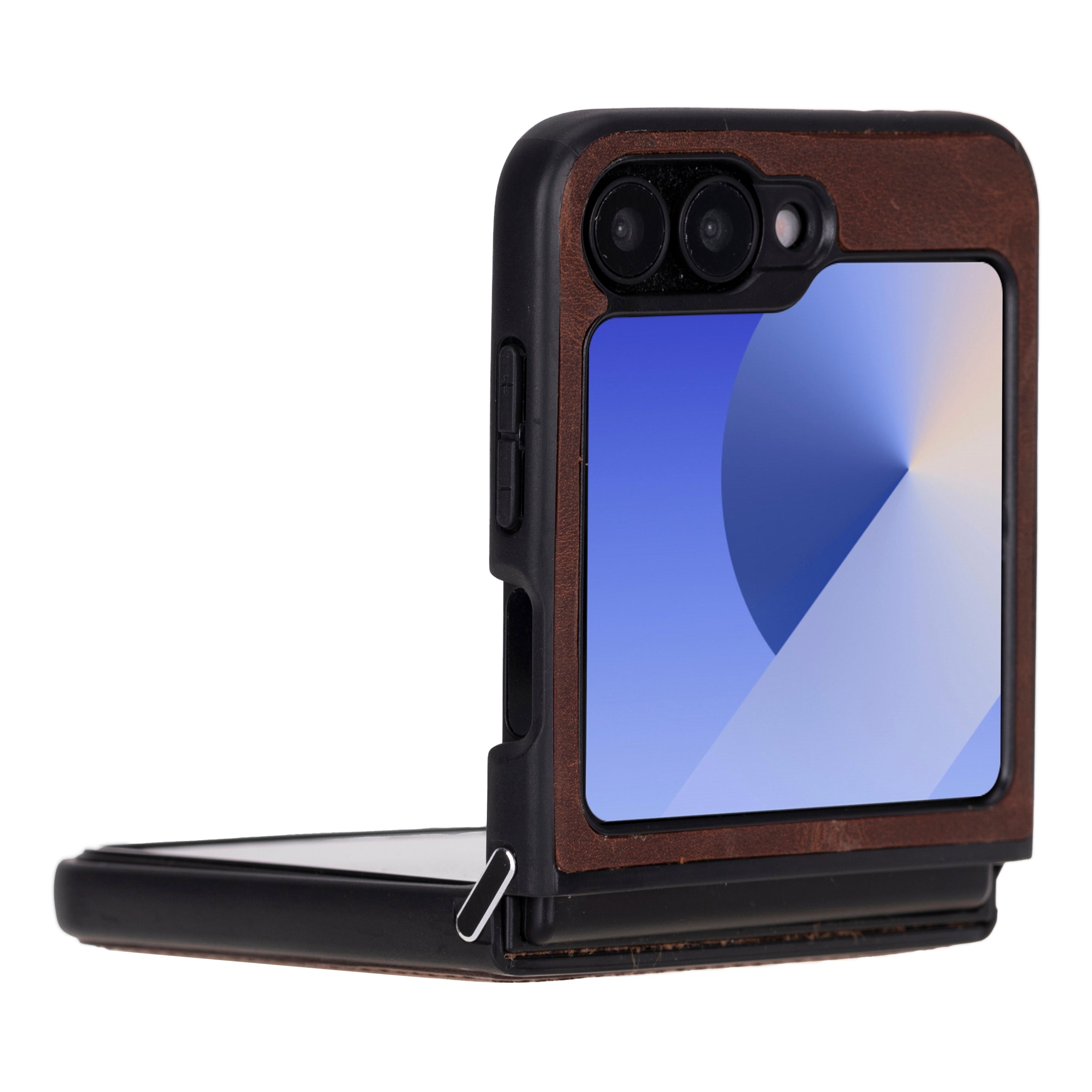 Étui en cuir pour Samsung Z Flip 6 - Housse flexible