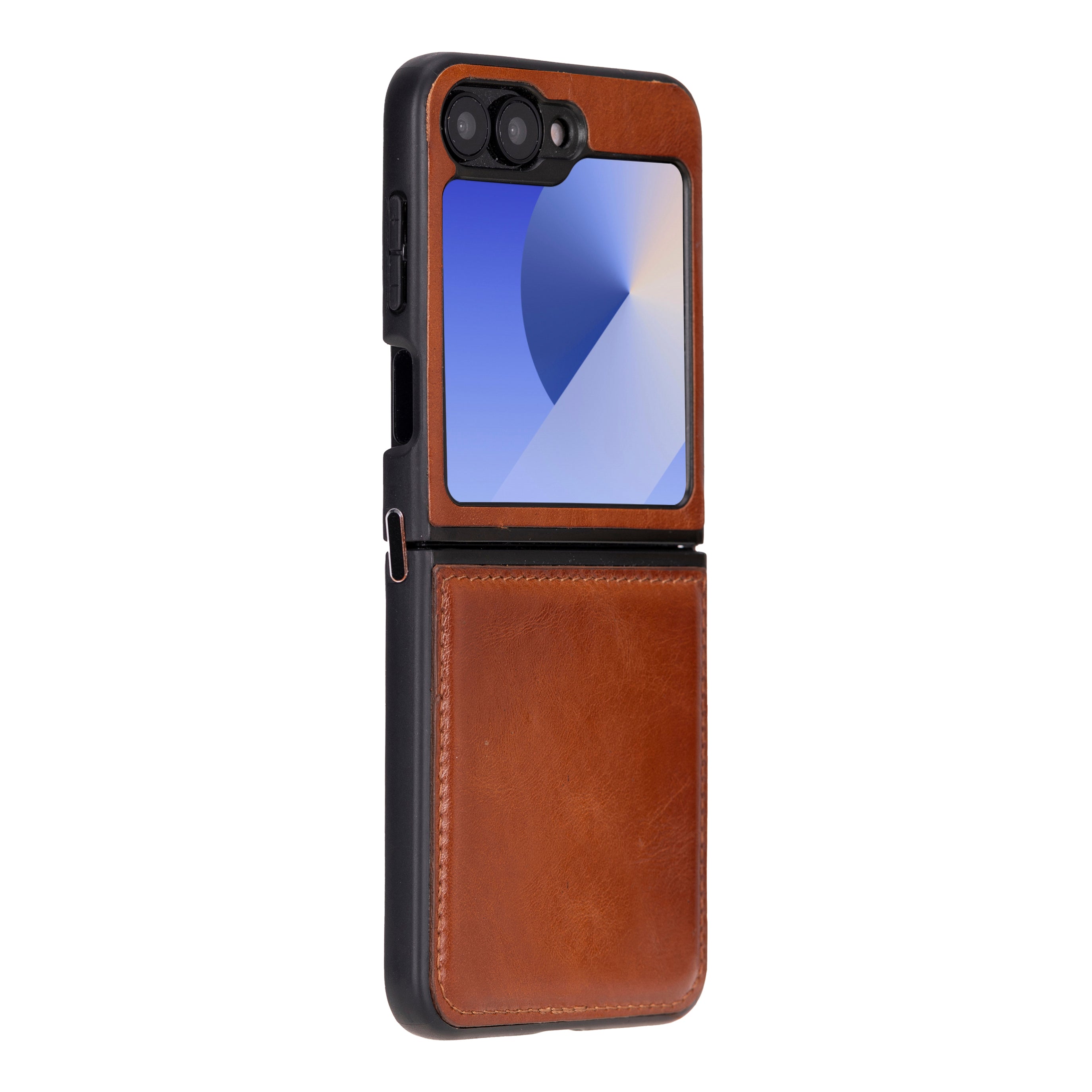 Étui en cuir pour Samsung Z Flip 6 - Housse flexible