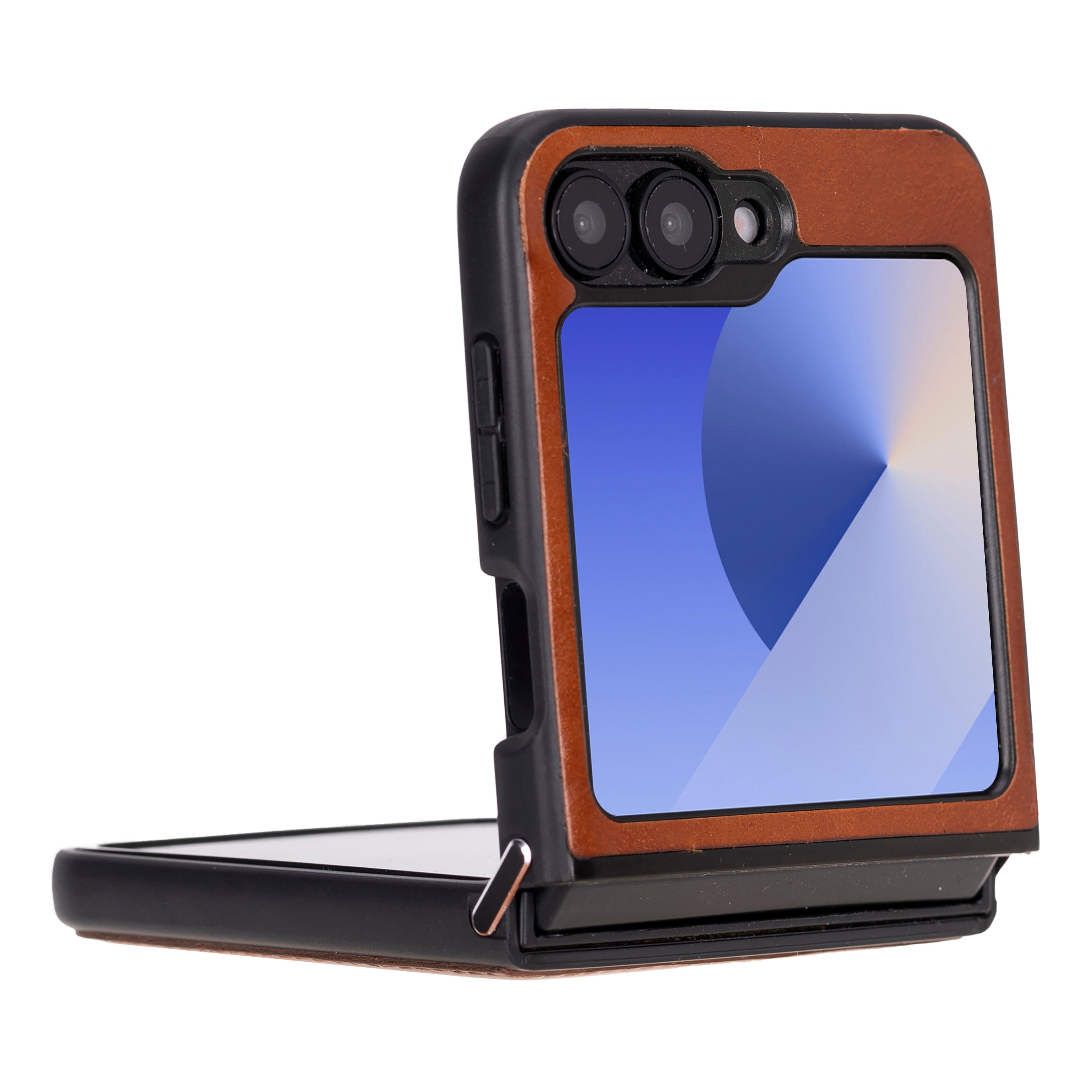Étui en cuir pour Samsung Z Flip 6 - Housse flexible