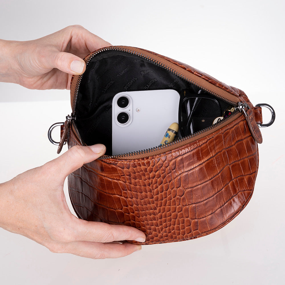 Leather Crossbody Bag - Alora