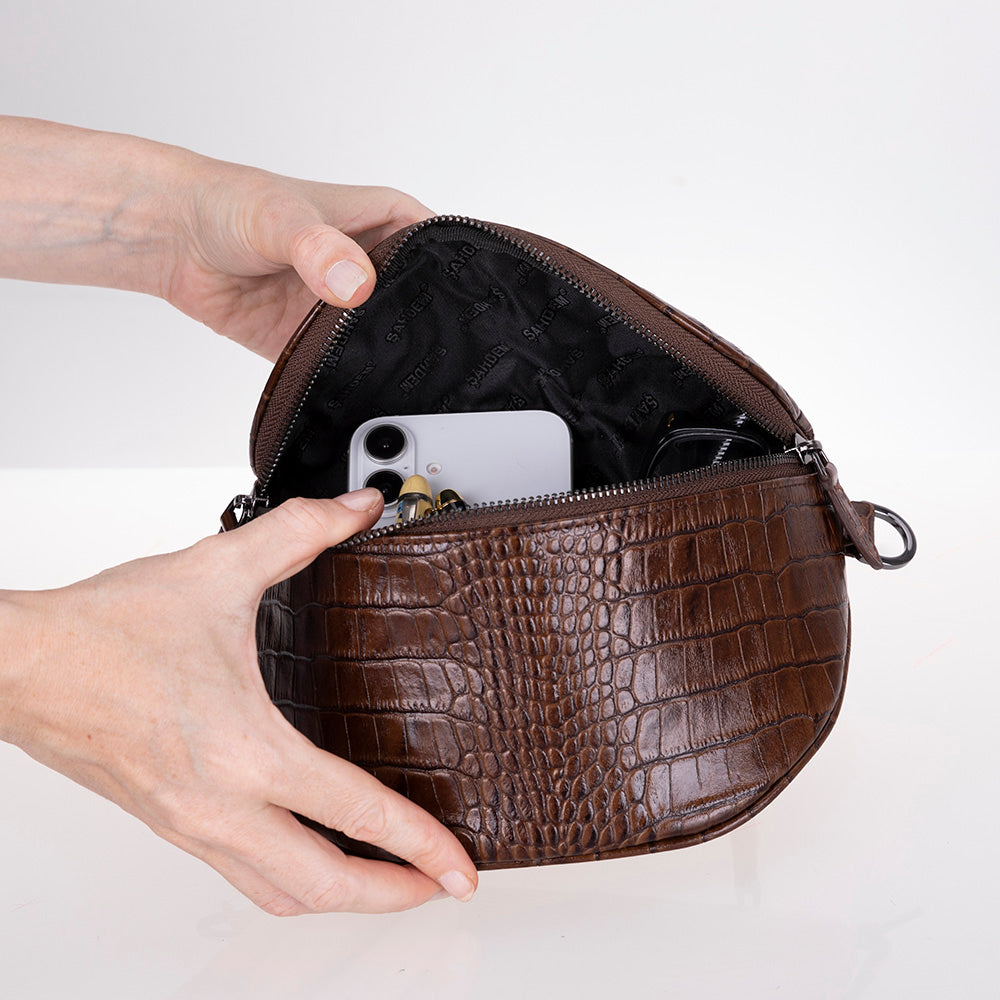Leather Crossbody Bag - Alora