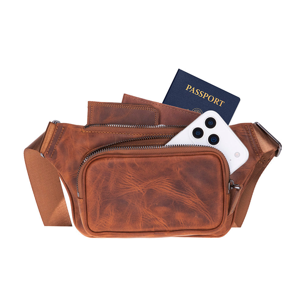 Genuine Leather Waist Bag - Apex