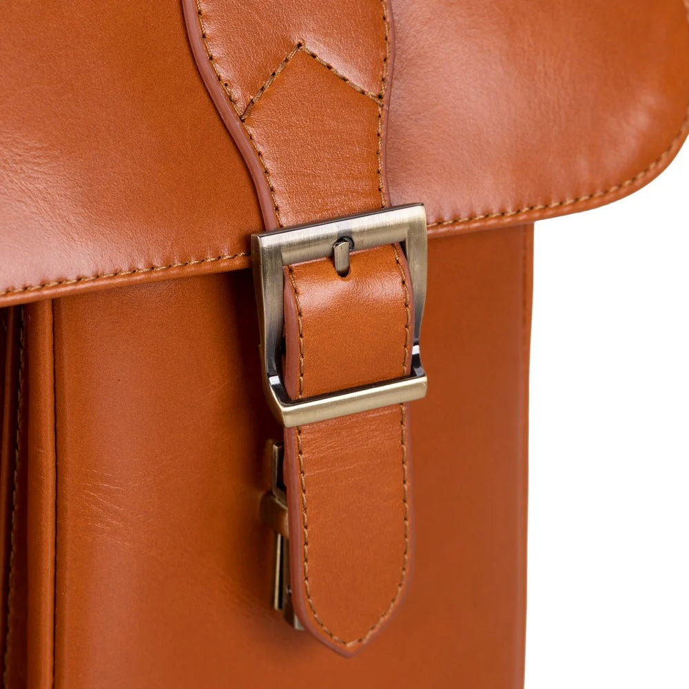 Leather Business Briefcase / Laptop Case - Olympus