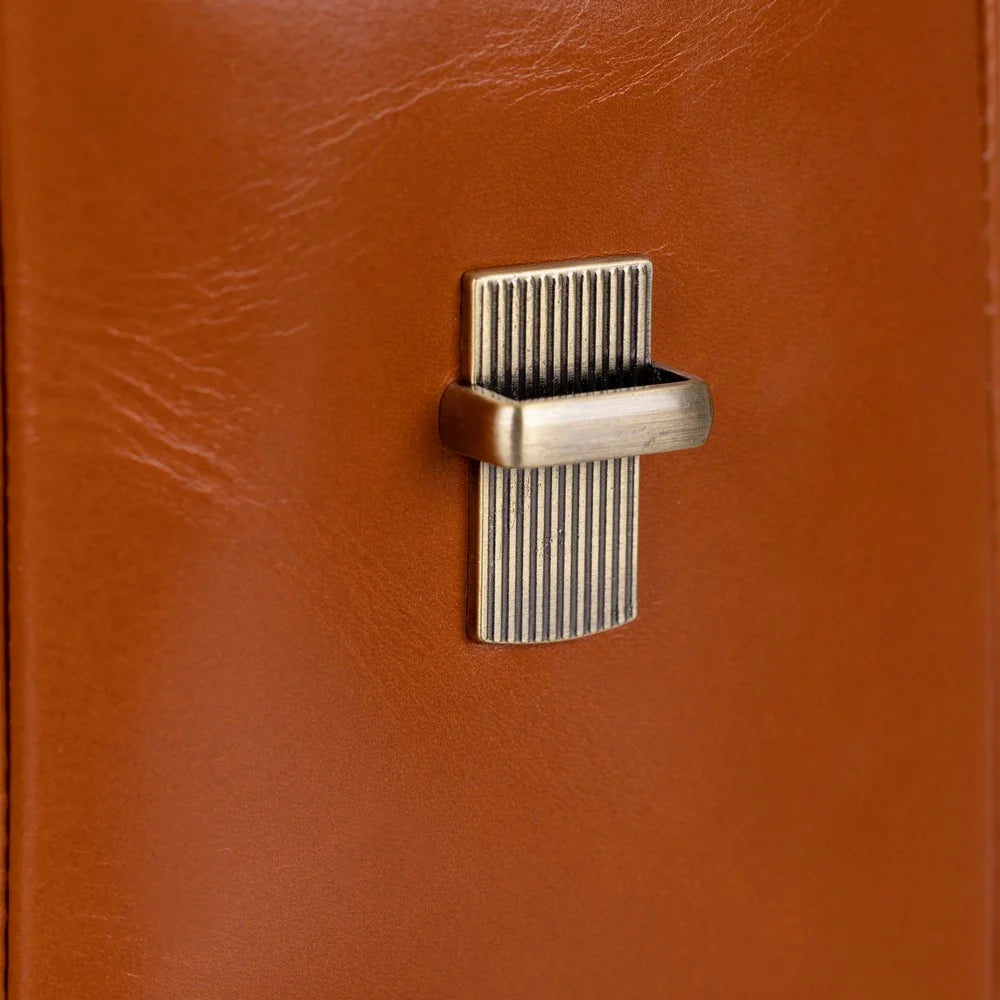Leather Business Briefcase / Laptop Case - Olympus