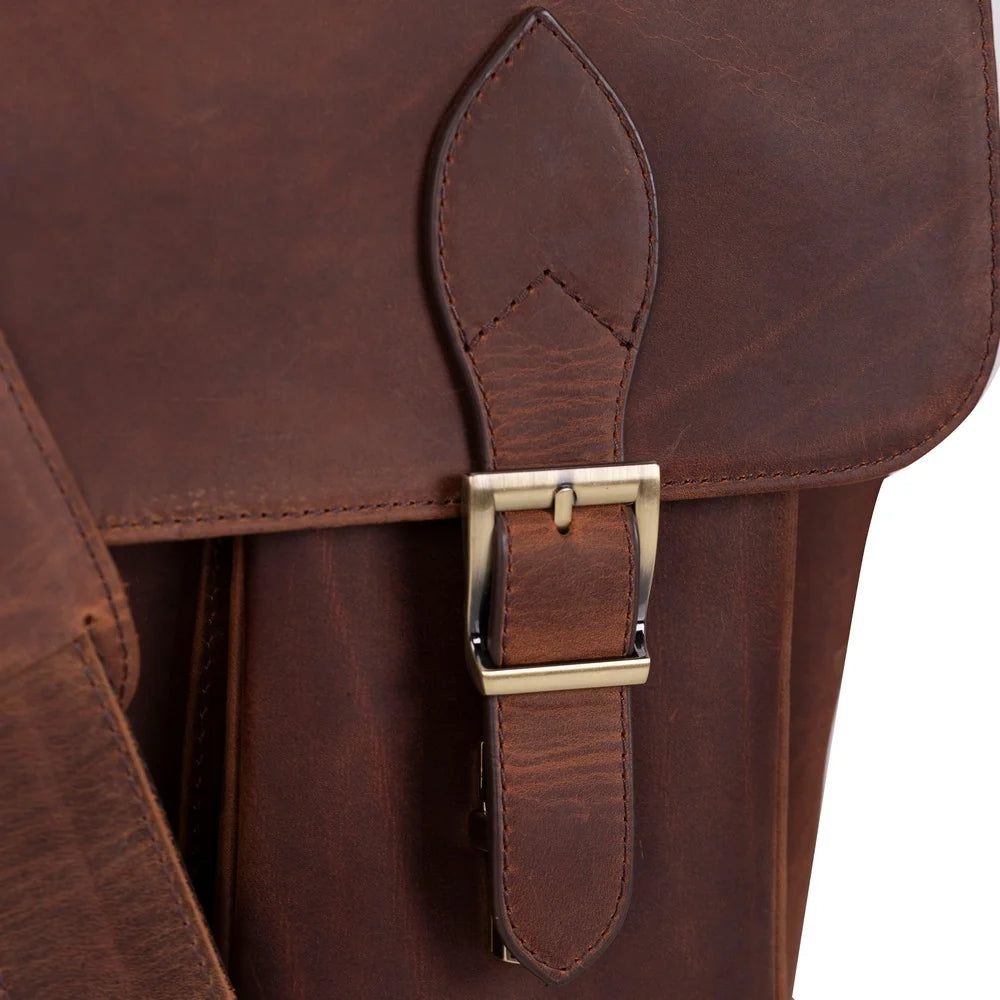 Leather Business Briefcase / Laptop Case - Olympus