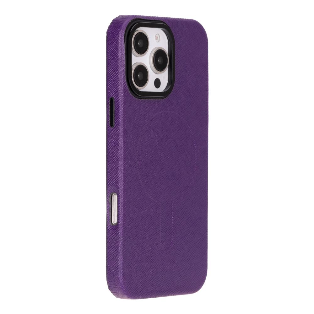 Étui en cuir compatible Magsafe pour iPhone 16 Pro – Vento
