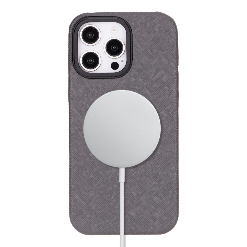 Étui en cuir compatible Magsafe pour iPhone 16 Pro – Vento