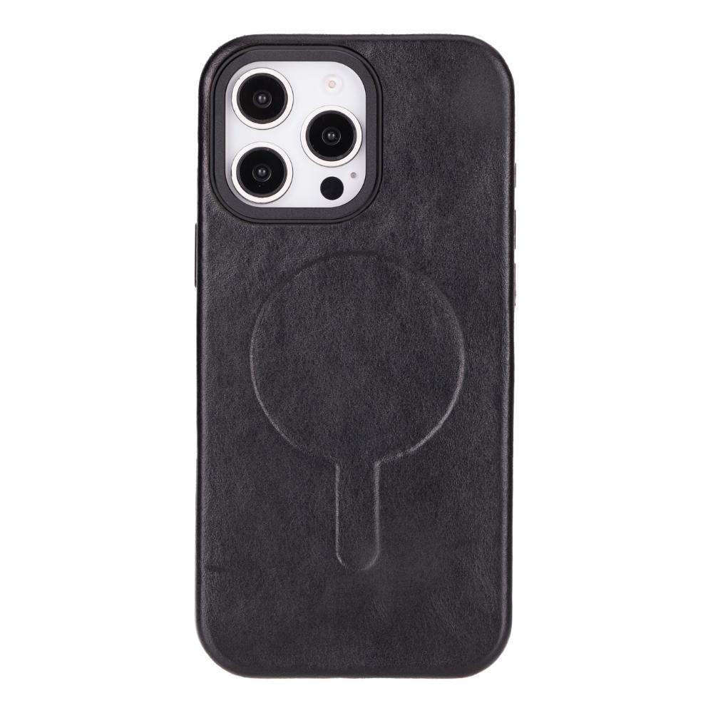 Étui en cuir compatible Magsafe pour iPhone 16 Pro – Vento