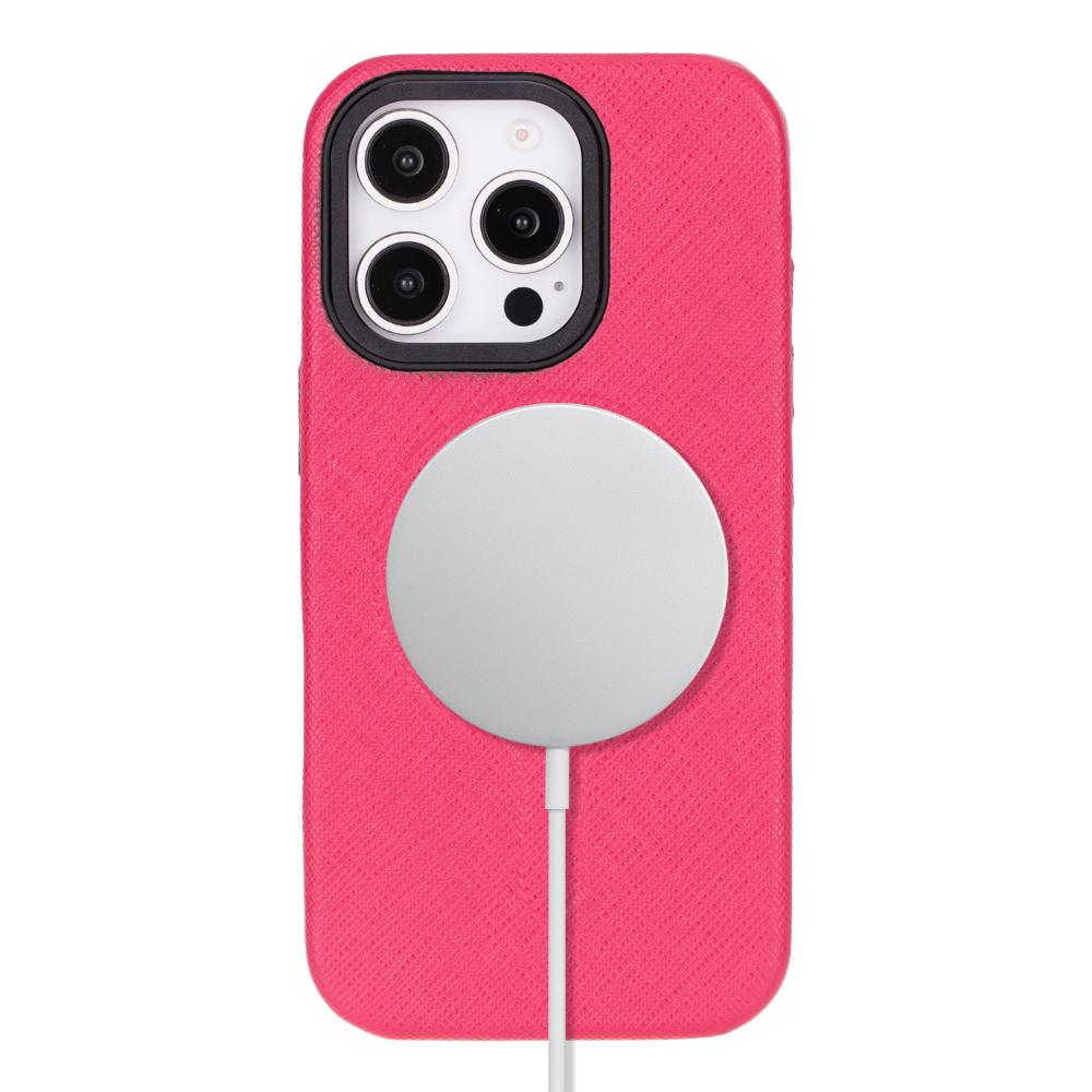 Étui en cuir compatible Magsafe pour iPhone 16 Pro – Vento