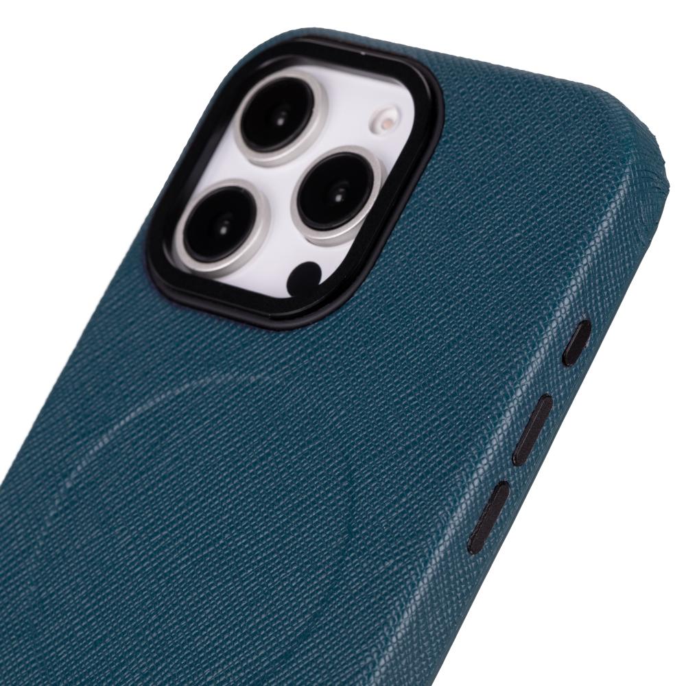 Étui en cuir compatible Magsafe pour iPhone 16 Pro – Vento