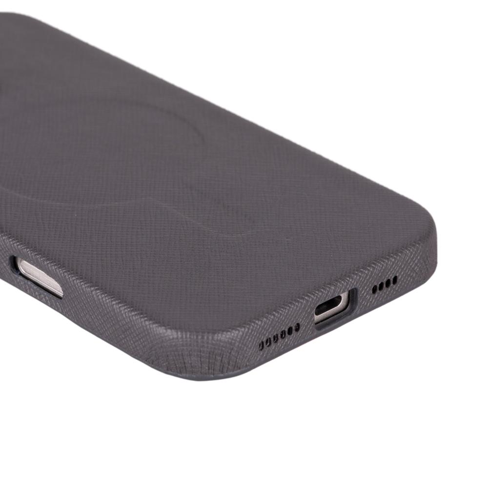 Étui en cuir compatible Magsafe pour iPhone 16 Pro – Vento