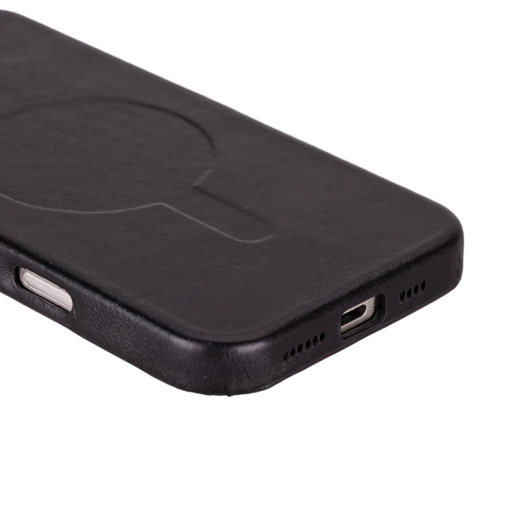Étui en cuir compatible Magsafe pour iPhone 16 Pro – Vento