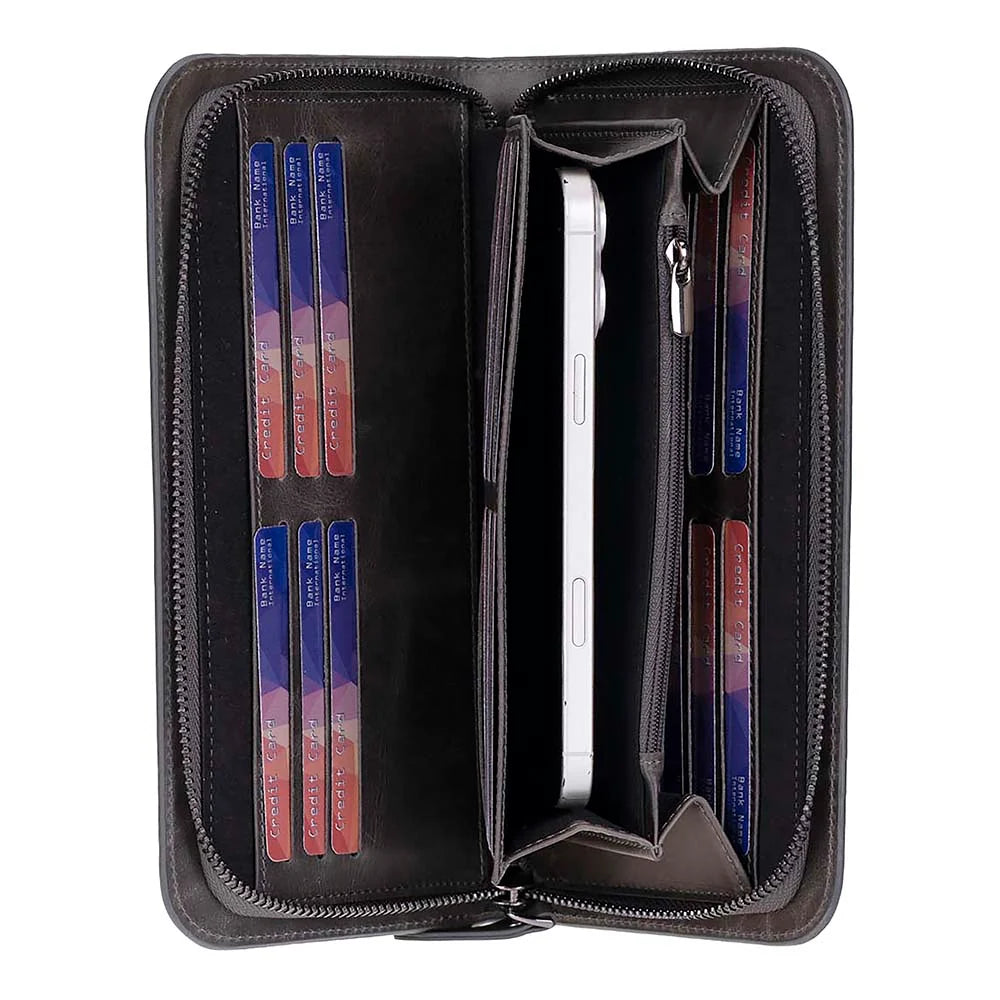 Leather Clutch Handbag - Novarco