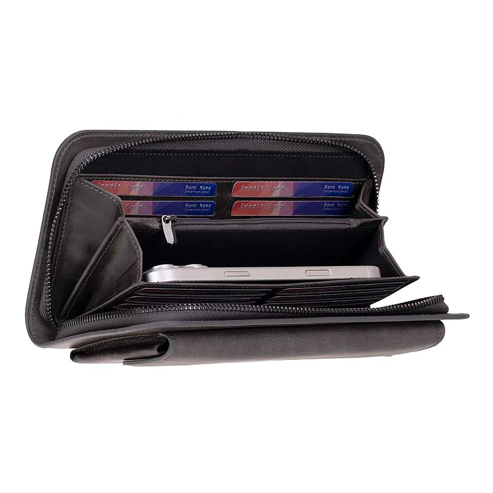 Leather Clutch Handbag - Novarco