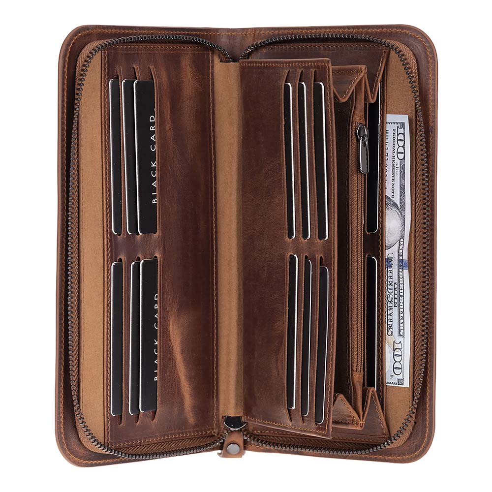 Leather Clutch Handbag - Novarco