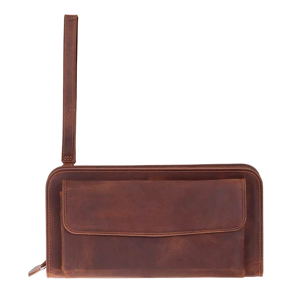 Leather Clutch Handbag - Novarco