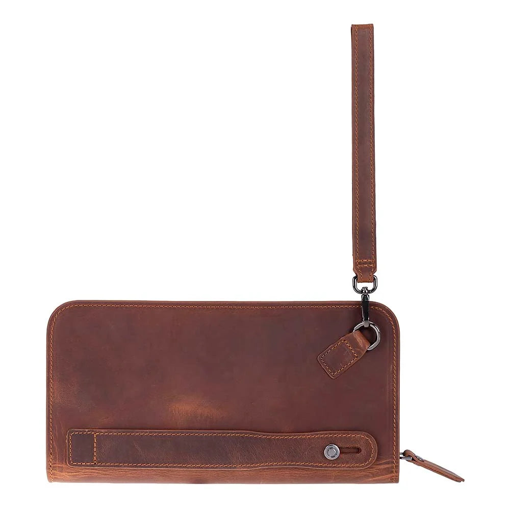Leather Clutch Handbag - Novarco