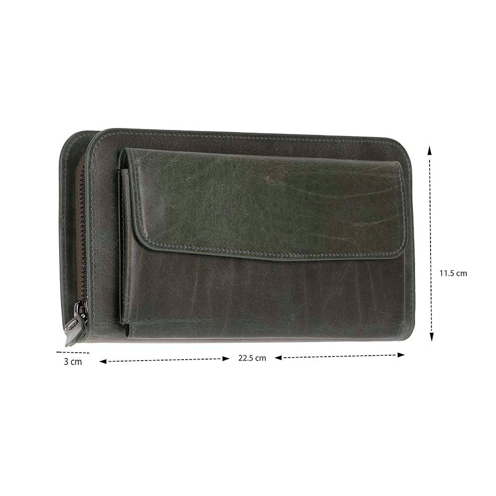 Leather Clutch Handbag - Novarco