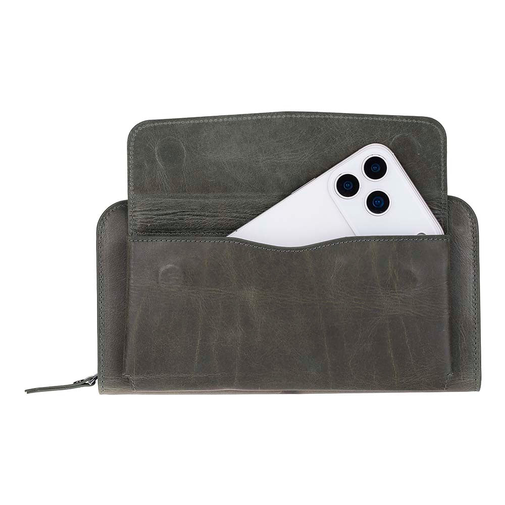 Leather Clutch Handbag - Novarco