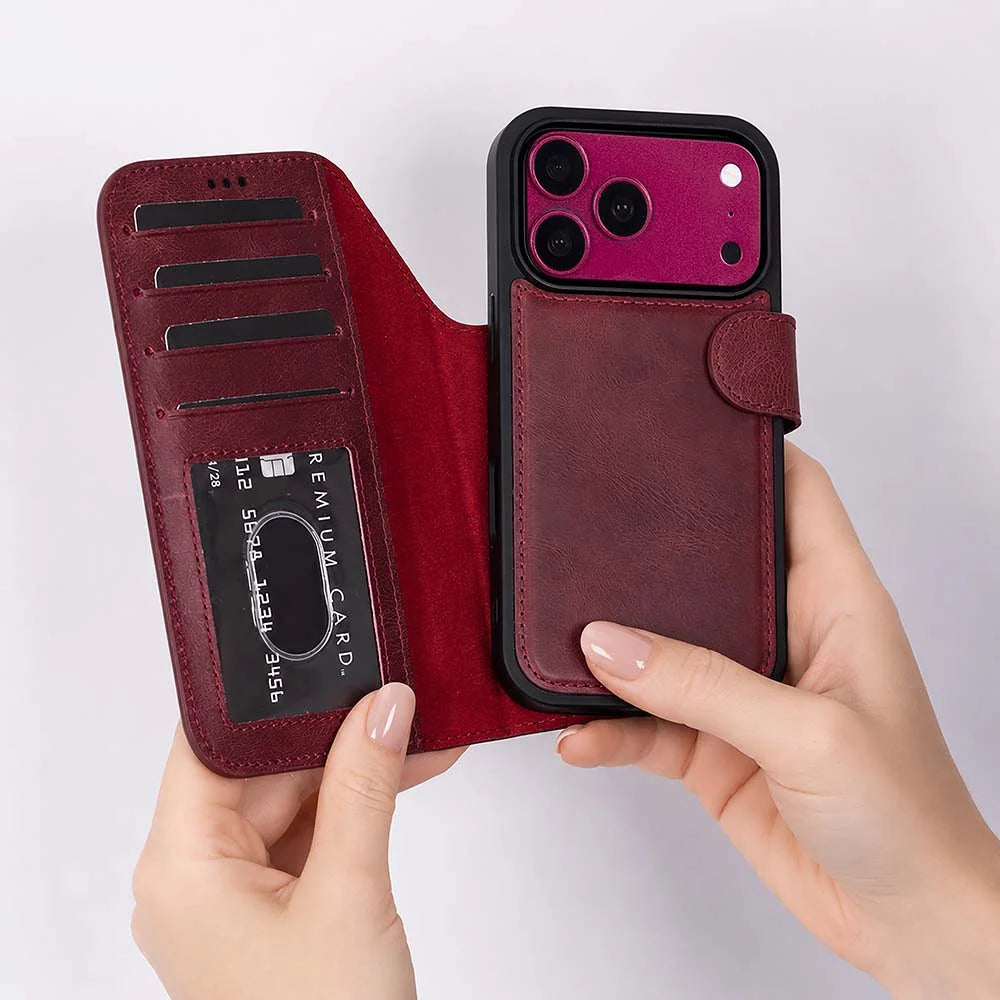 iPhone 18 Pro Max Leather Detachable Wallet Case - Magic