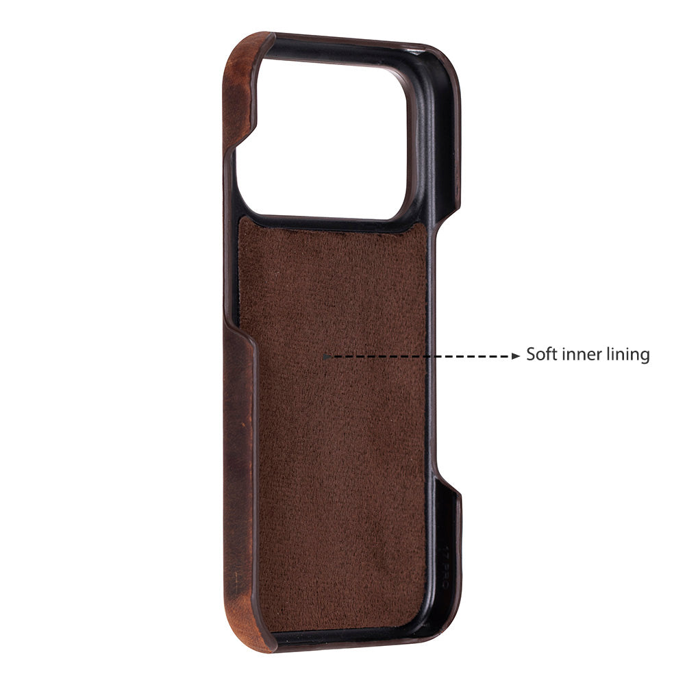 Leather iPhone 17 Pro Case - UJ