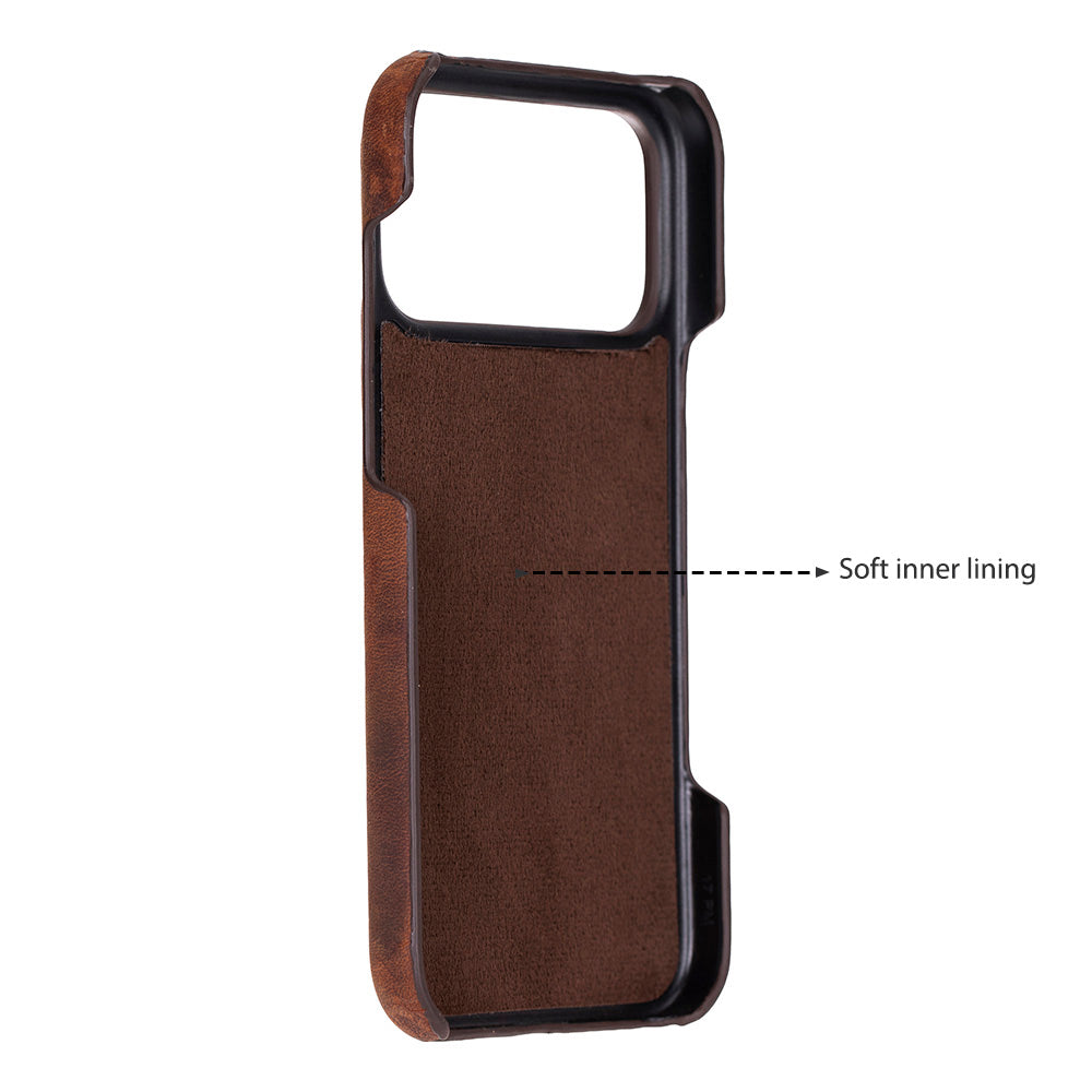 Leather iPhone 17 Pro Max Case - UJ