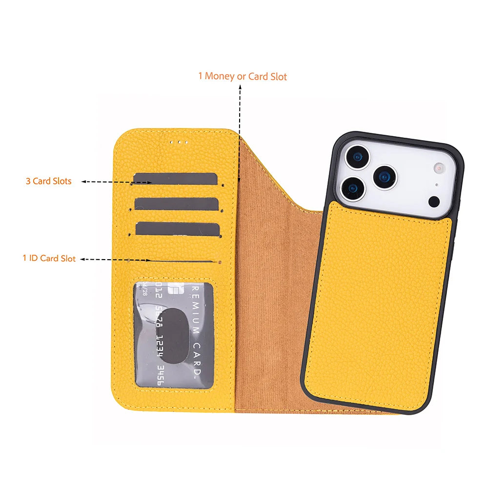 iPhone 18 Pro Leather Detachable Wallet Case - Magic