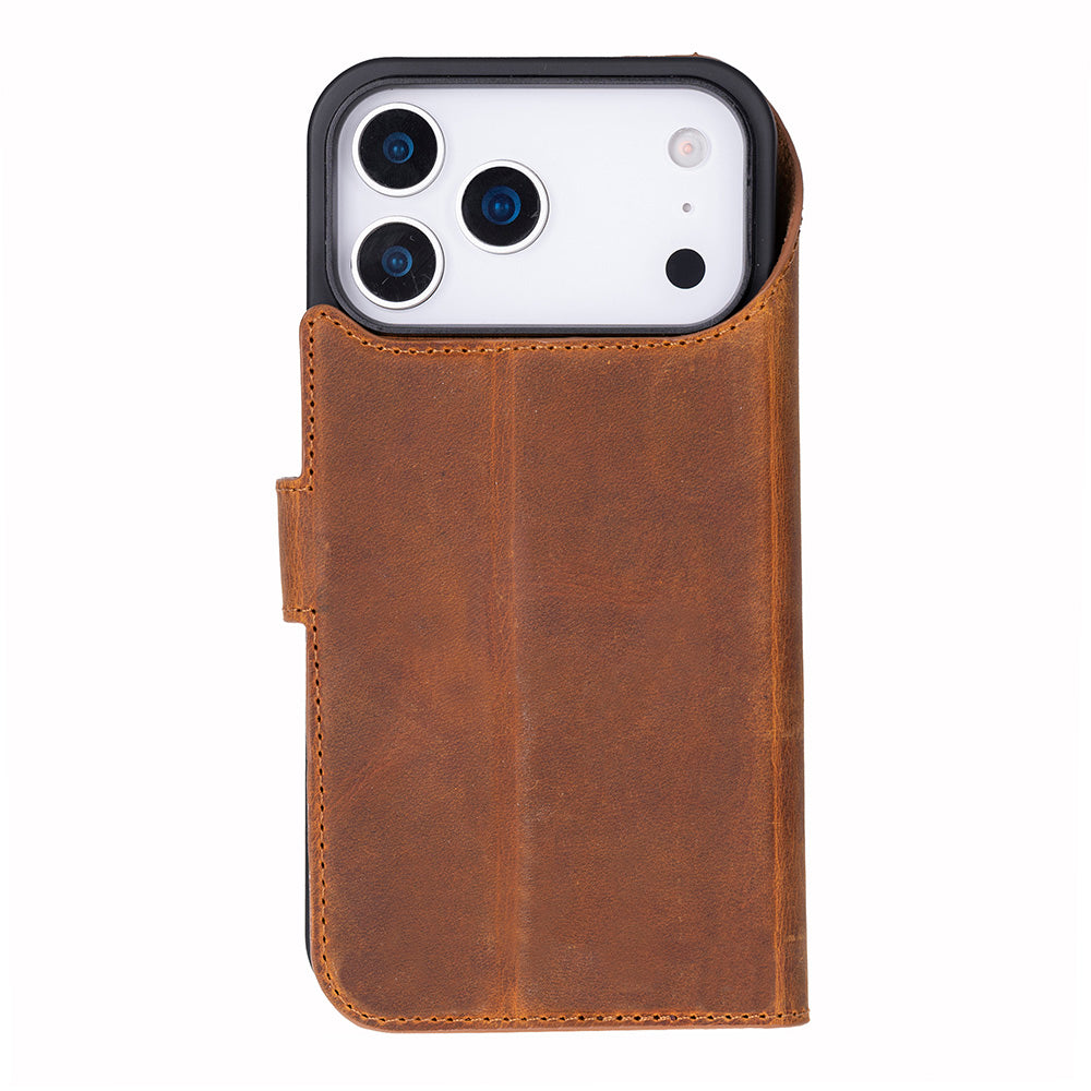 iPhone 17 Pro Max Leather Detachable Wallet Case - Magic Wallet