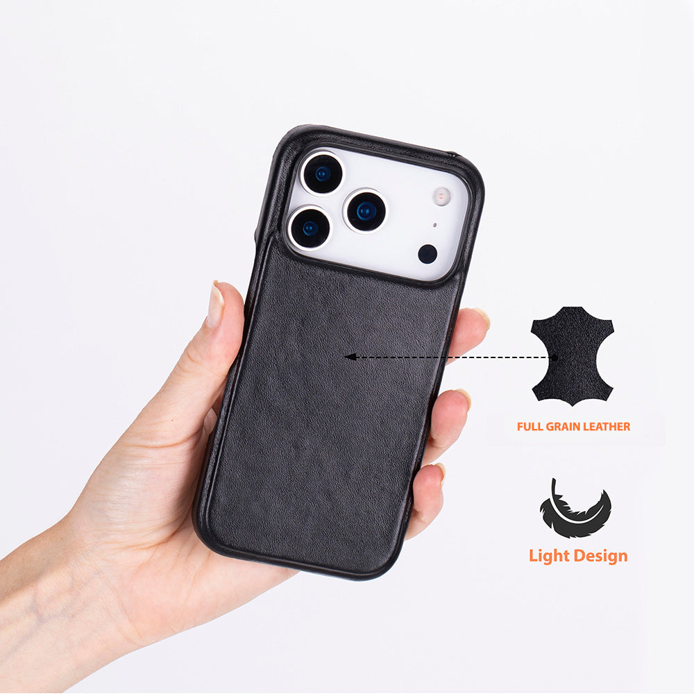 Leather iPhone 17 Pro Case - UJ
