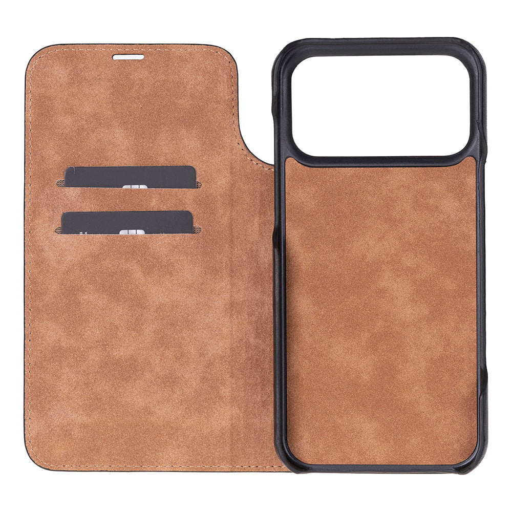Leather iPhone 17 Pro Max Folio Case - Sonat