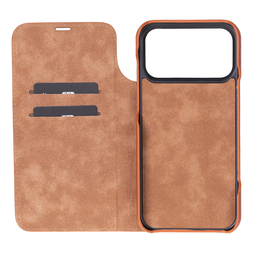 Leather iPhone 17 Pro Max Folio Case - Sonat
