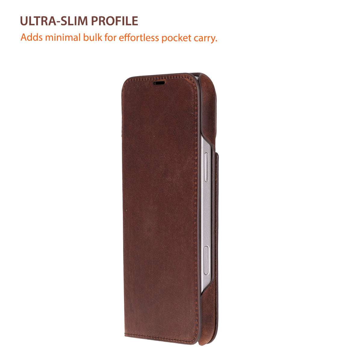Leather iPhone 17 Pro Max Folio Case - Sonat