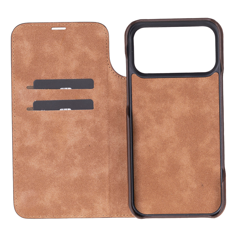Leather iPhone 17 Pro Max Folio Case - Sonat