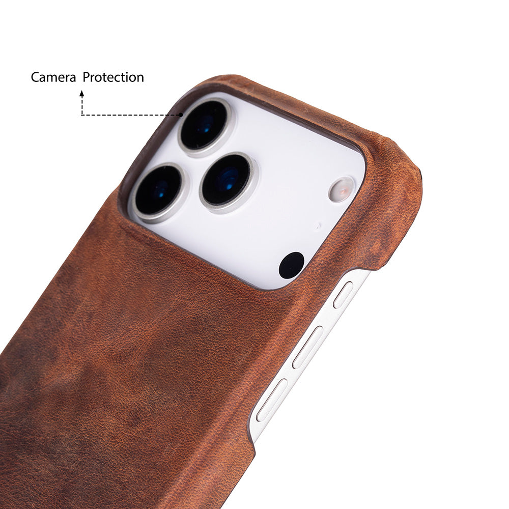 Leather iPhone 17 Pro Max Case - UJ