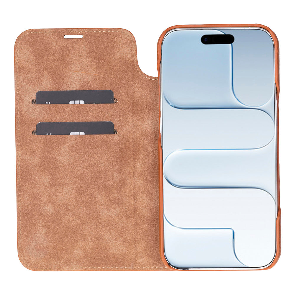 Leather iPhone 17 Air Folio Case - Sonat