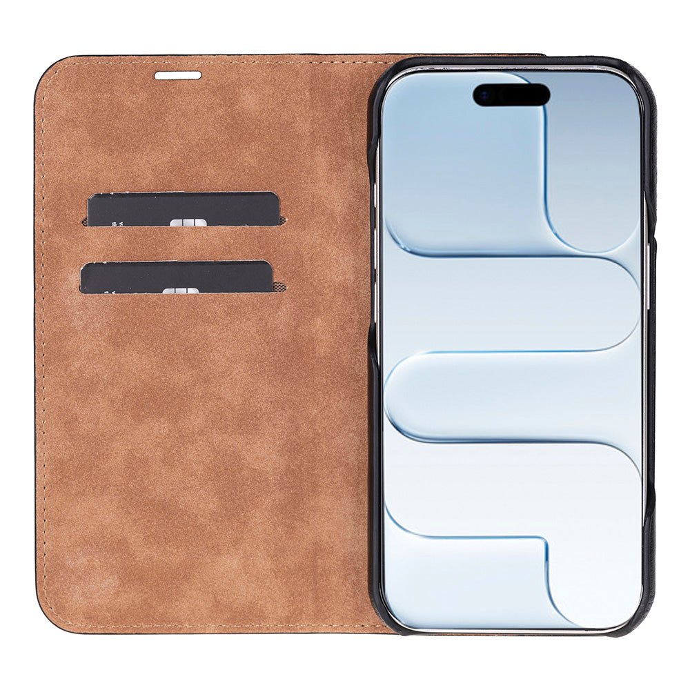 Leather iPhone 17 Folio Case - Sonat