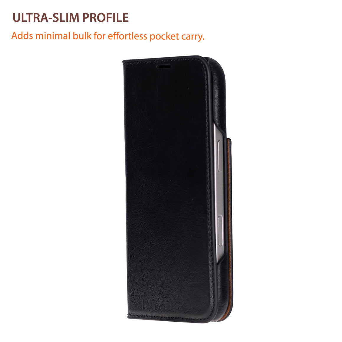 Leather iPhone 17 Folio Case - Sonat